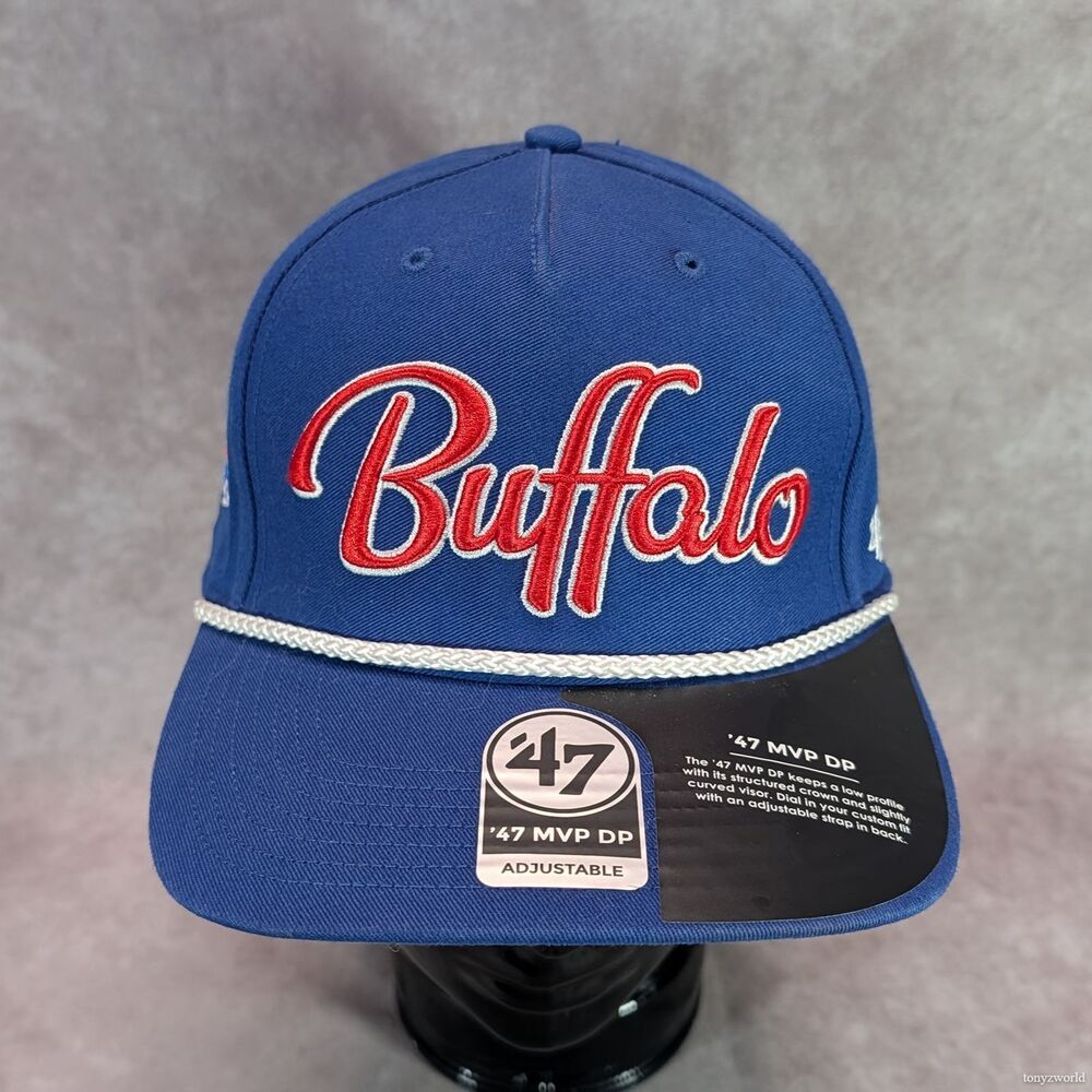 Buffalo Bills NFL '47 Blue Overhand Script Rope Hitch Snapback Adjustable Hat